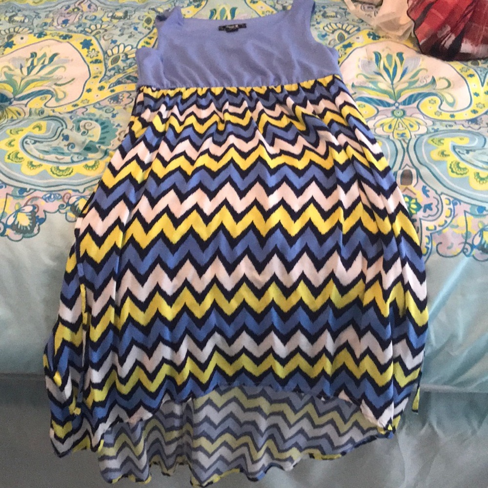 Cute patterned blue dress